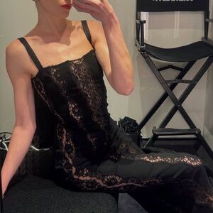 Dolce Gabbana Lace insert dress M 46